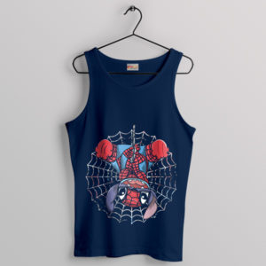 Stich Cute Spider Man Suit Navy Tank Top