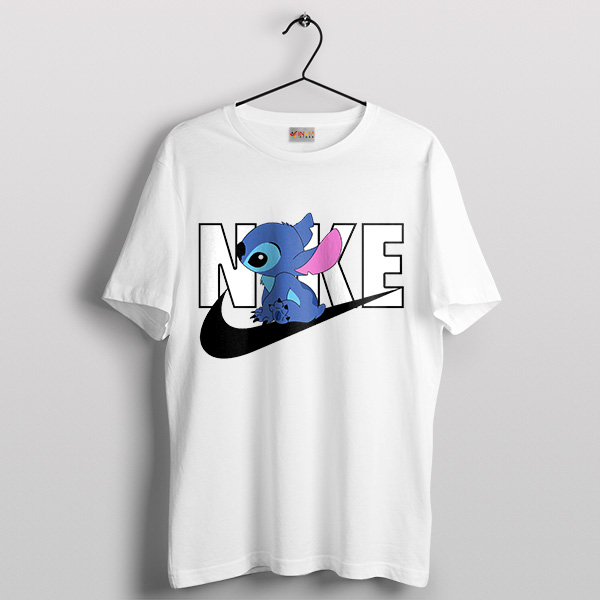 Stitch Cartoon Custom Nike Graphic T-Shirt