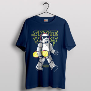 Stormtrooper Adventure Skateboarding Navy T-Shirt