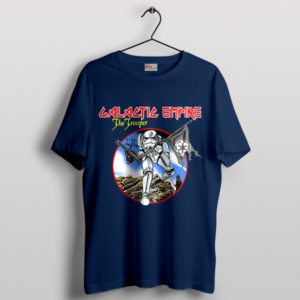 Stormtrooper Galactic Empire Iron Maiden Album Navy T-Shirt