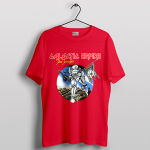 Stormtrooper Galactic Empire Iron Maiden Album Red T-Shirt
