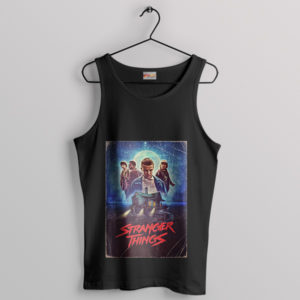 Stranger Things 5 Characters Art Black Tank Top