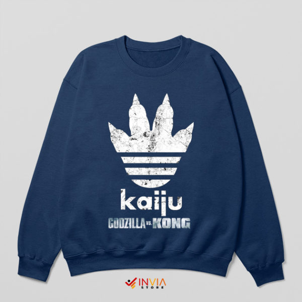 Strongest Kaiju Godzilla Adidas Navy Sweatshirt