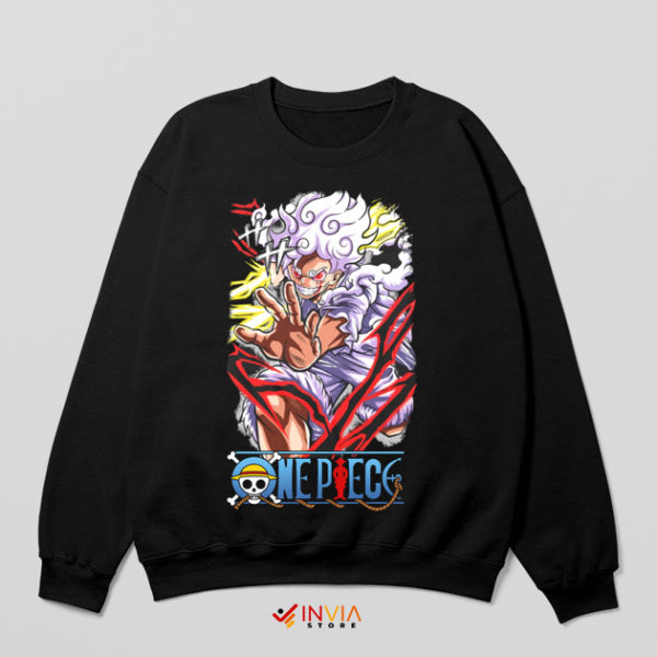 Style Luffy Gear 5 in Manga Sweatshirt