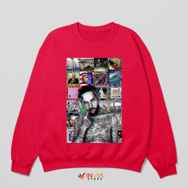 Suicideboys Tattoo Ideas Discography Red Sweatshirt