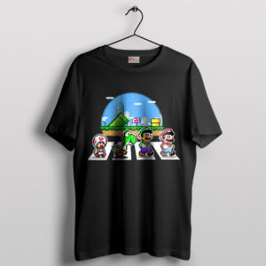 Super Mario Mushroom Abbey Road T-Shirt