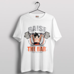 Super Saiyan Goku Raise The Bar Gym White T-Shirt