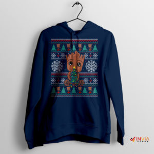 Swole Groot Ugly Christmas Holiday Hoodie