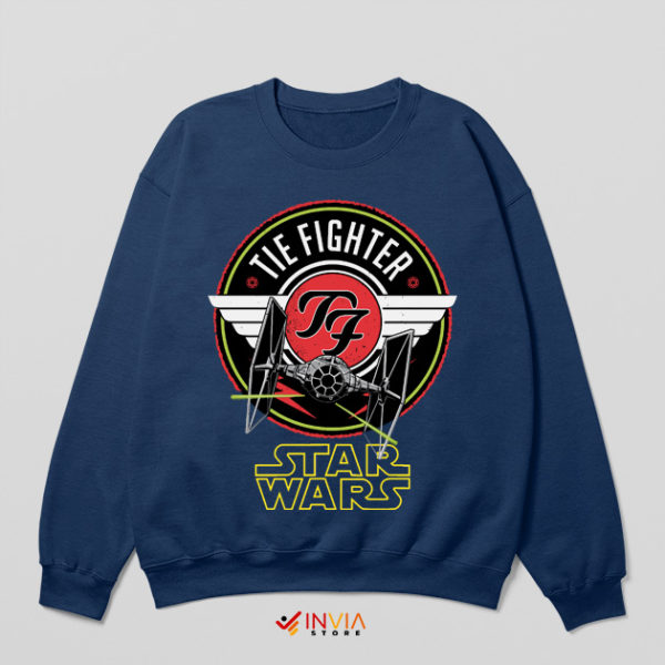 TIE Fighter Star Wars Ship Figures Navy Sweatshirt