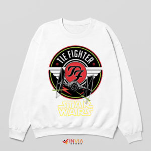 TIE Fighter Star Wars Ship Figures White Sweatshirt