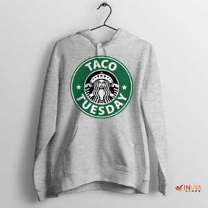 Taco Tuesday Meme Starbucks for Life Sport Grey Hoodie