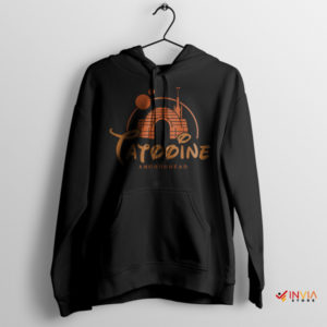 Tatooine National Park Disney Logo Black Hoodie