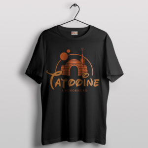 Tatooine Sunset Drink Walt Disney Black T-Shirt