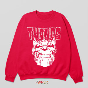 Thanos Meme Misfits Skull Face Red Sweatshirt