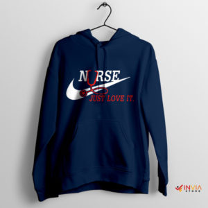 The Good Nurse Nike Just Love It Navy Hoodie