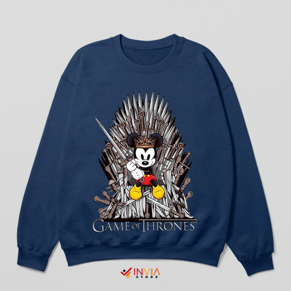 The Iron Throne Mickey Mouse Shows Navy Sweatshirt