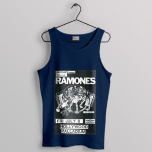The Ramones Tour Hollywood Palladium Navy Tank Top