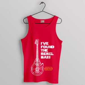 The Rebel Bass Millennium Falcon Red Tank Top