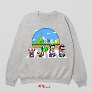The Super Mario Bros Abbey Road Sport Grey Sweatshirt