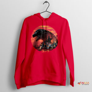 Titanosaurus Godzilla Japanese Art Red Hoodie