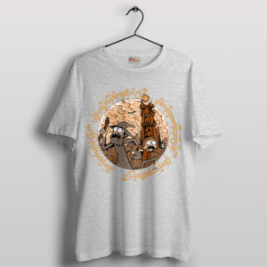 Tolkien Middle Earth Rick Morty Sport Grey T-Shirt