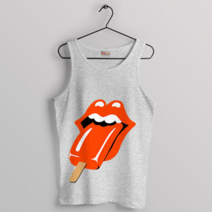 Tongue Lollipop Logo Rolling Stone Meme Sport Grey Tank Top