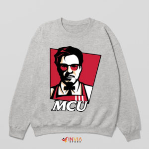 Tony Stark Mcu Computers KFC Logo Sport Grey Sweatshirt