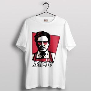 Tony Stark Mcu Sunglasses KFC Logo T-Shirt