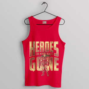 Tony Stark Speech Iron Man Endgame Heroes Red Tank Top