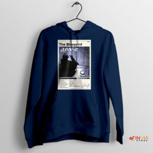 Tracklist Songs Jay Z The Blueprint Cover Art Navy Hoodie