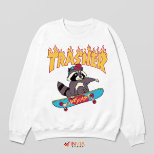 Trash Animals Habits Skateboarding Sweatshirt