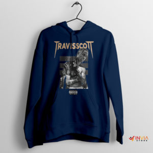 Travis Scott Songs Fans Art Poster Navy Hoodie