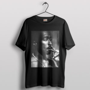 Tupac Shakur Smoke All Eyez On Me Black T-Shirt