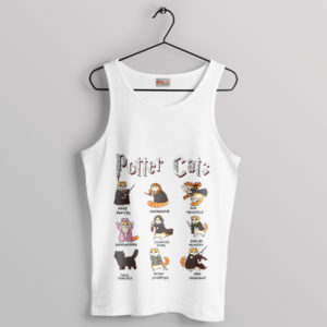 Types of Cats Harry Potter Characters White Tank Top