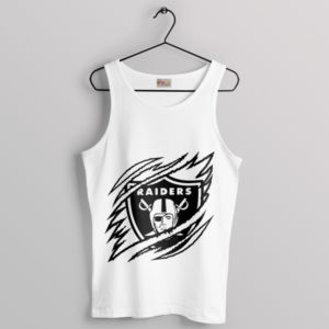 Vegas Raiders NFL Graphic Merch White Tank Top