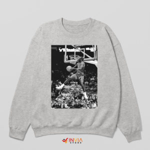 Vertical Jump Jordan Tribute NBA Sport Grey Sweatshirt