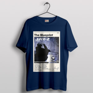 Vintage Album The Blueprint Tracklist Navy T-Shirt