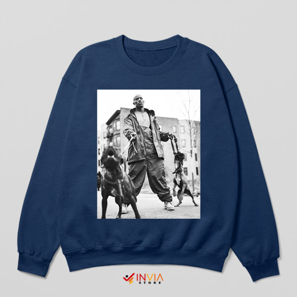 Vintage DMX Song With Dogs Navy Sweatshirt