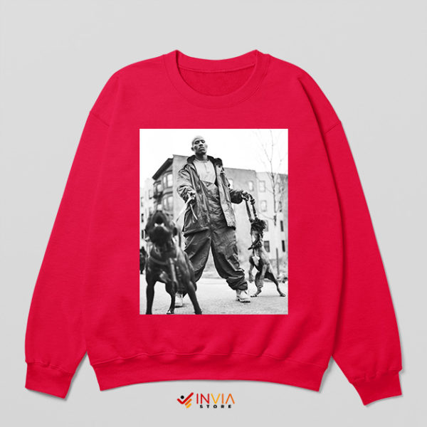 Vintage DMX Song With Dogs Red Sweatshirt