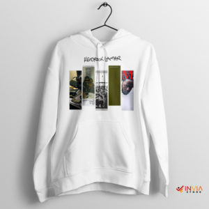 Vintage Discography Albums Kendrick Lamar White Hoodie