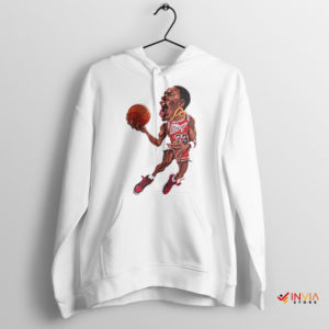 Vintage Jordan Bulls Jersey Caricature NBA Hoodie