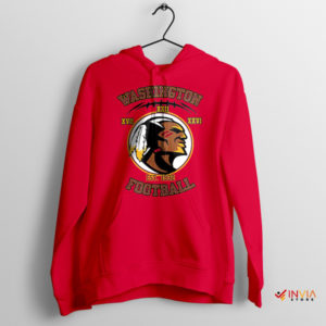 Vintage Logo Washington Football NFL Red Hoodie