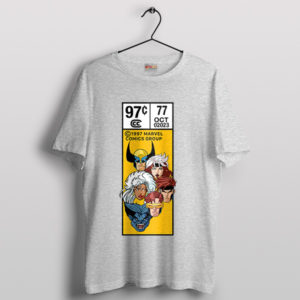 Vintage Marvel Comic X-Men 97 Characters Sport Grey T-Shirt