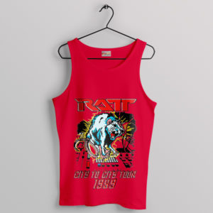 Vintage Ratt City to City Tour 1989 Red Tank Top