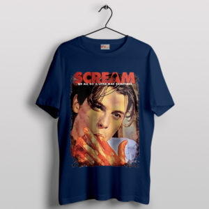 Vintage Scariest Billy Loomis Scream Navy T-Shirt
