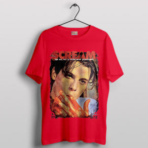 Vintage Scariest Billy Loomis Scream Red T-Shirt
