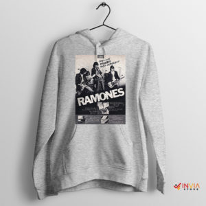 Vintage Tour Japan Ramones Leave Home Sport Grey Hoodie