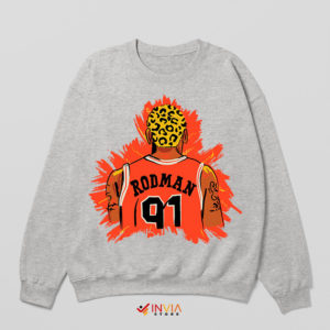 Watercolor Dennis Rodman Championships Sport Grey Sweatshirt