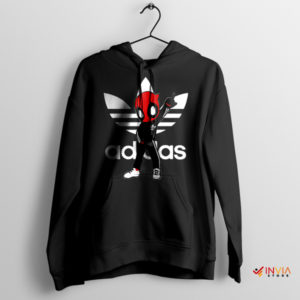 X-Men Deadpool 3 Adidas Tracksuit Black Hoodie