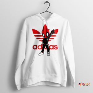 X-Men Deadpool 3 Adidas Tracksuit White Hoodie